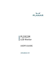 Planar PL1911M Product Manual