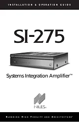 Niles Audio SI-275 Справочник Пользователя