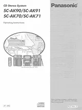Panasonic SC-AK90 User Manual