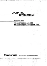 Panasonic nn-6358 User Manual