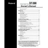 Roland DP-1000 Manual Do Utilizador