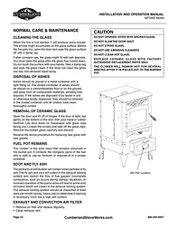 Cumberland Stove Works MF3500 Leaflet