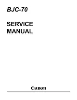 Canon bjc-70 Manuale Di Servizio
