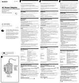 Sony AC-V615 Справочник Пользователя