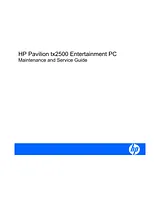 HP (Hewlett-Packard) TX2500 Manuel D’Utilisation