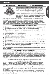 KitchenAid Professional Cast Iron 4-Quart Casserole Warranty Information