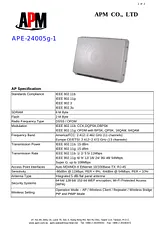APM APE-24005g-1 Dépliant