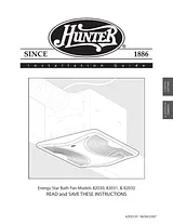 Hunter Fan 82030 Manual Do Utilizador