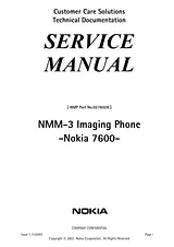 Nokia 7600 서비스 매뉴얼