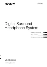 Sony MDR-DS6500 Manual