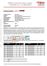 Faber Kabel Data cable J-H(St)H 8 x 0.5 mm² Grey 100306 Sold per metre 100306 Datenbogen