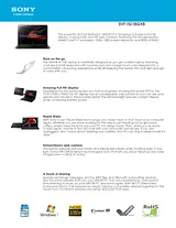 Sony SVF1521BGXB Guide De Spécification
