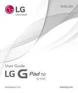 LG Gpad 7.0 LGV400 blanco Руководство По Работе