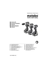 Metabo BS 18 LT 6.02104.50 Справочник Пользователя