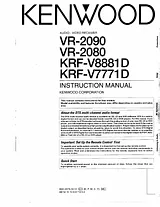 Kenwood KRF-V7771D ユーザーズマニュアル