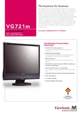 Viewsonic Monitor LCD VG721M 17" VG721M-2 Folheto