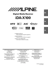 Alpine IDA-X100 Справочник Пользователя