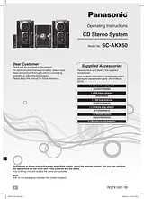 Panasonic SC-AKX50 User Manual