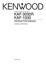 Kenwood KAF-1030 Manual Do Utilizador
