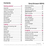 Sony Ericsson W910I Справочник Пользователя