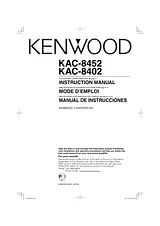 Kenwood KAC-8452 Справочник Пользователя