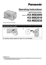 Panasonic KX-MB2000 Manuel D’Utilisation