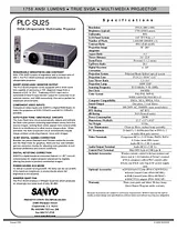 Sanyo PLC-SU25 Техническое Руководство