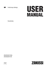 Zanussi ZCK552G1XA Manual Do Utilizador