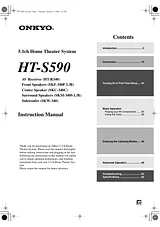 ONKYO HT-S590 Manual Do Utilizador