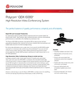 Polycom QDX 6000 7200-32784-106 Техническая Спецификация