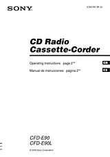 Sony CFD-E90L User Manual