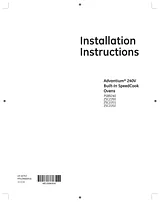 GE Monogram ZSC2201J-SS Installationsanweisungen