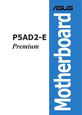 ASUS P5AD2-E Premium Справочник Пользователя