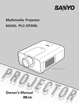 Sanyo PLC-XP200L 사용자 가이드