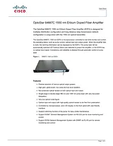 Cisco Optostar Modular Optical Platform Техническая Спецификация