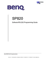 Benq SP820 User Manual