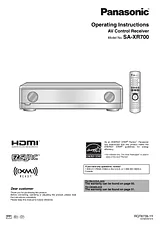 Panasonic SA-XR700 ユーザーズマニュアル