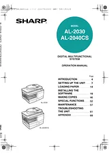 Sharp AL-2040CS User Manual