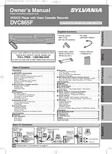 Sylvania dvc865f User Manual