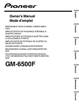 Pioneer GM-6500F Betriebsanweisung