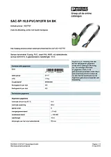 Phoenix Contact Sensor/Actuator cable SAC-5P-10,0-PVC/M12FR SH BK 1527757 1527757 Data Sheet