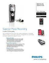 Philips digital recorder DVT5500 DVT5500/00 Merkblatt