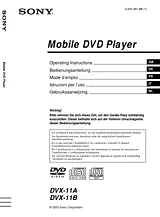 Sony DVX-11B Benutzerhandbuch