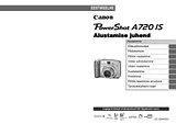 Canon A720 IS Справочник Пользователя