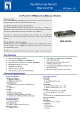 LevelOne FSW-2410TX Specification Guide