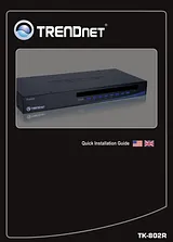 Trendnet TK-802R Manual Do Utilizador