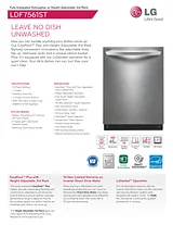LG LDF7561ST Specification Sheet
