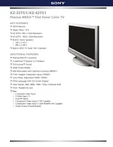 Sony kz-32ts1 Specification Guide