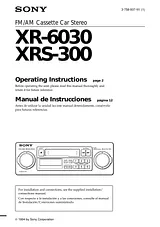 Sony XRS-300 User Manual