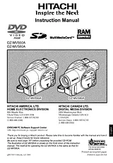 Hitachi DZ-MV580A Manual Do Utilizador